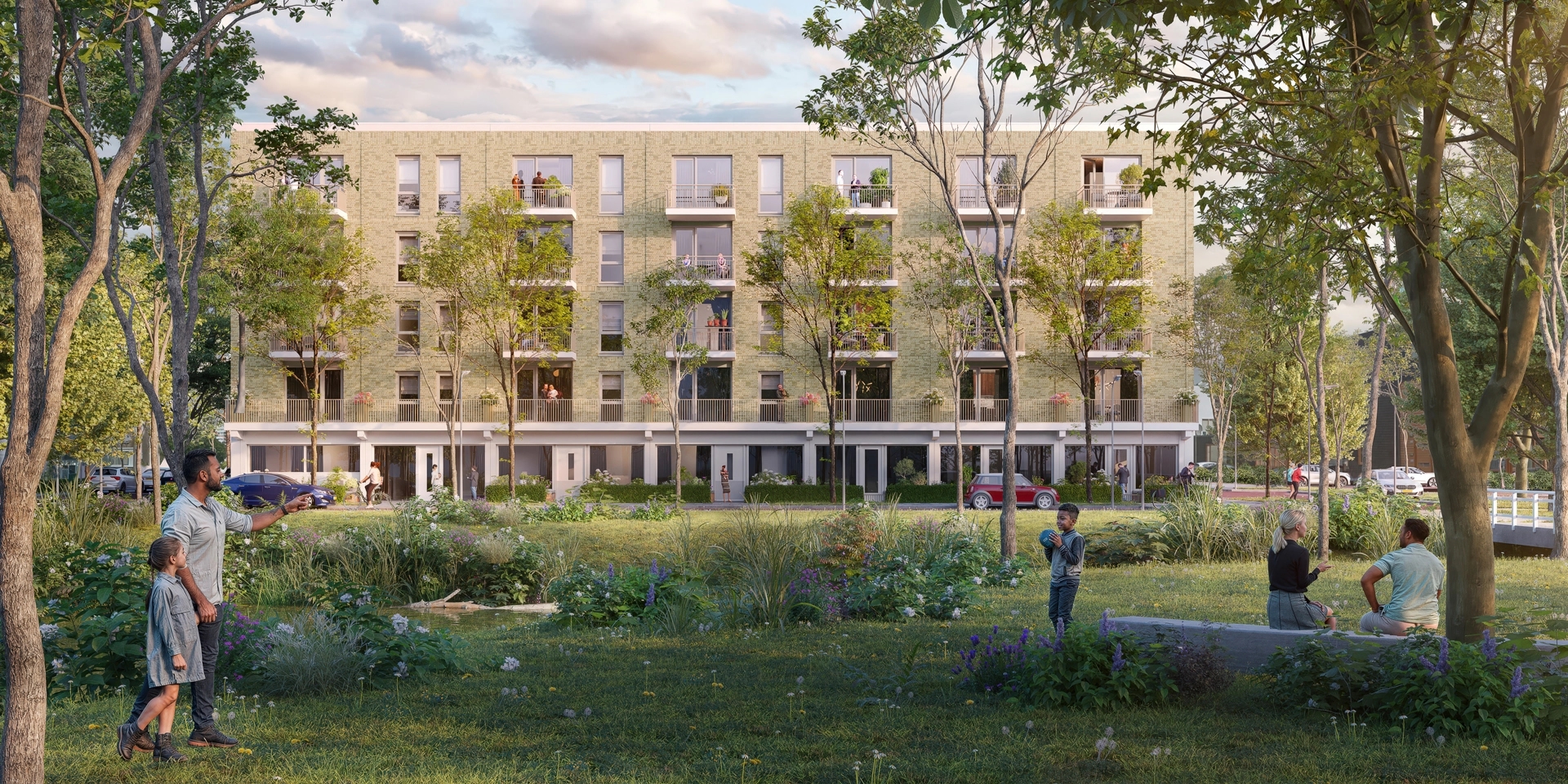 Impressie appartementen OpDreef onderdeel van Dreven Gaarden Zichten