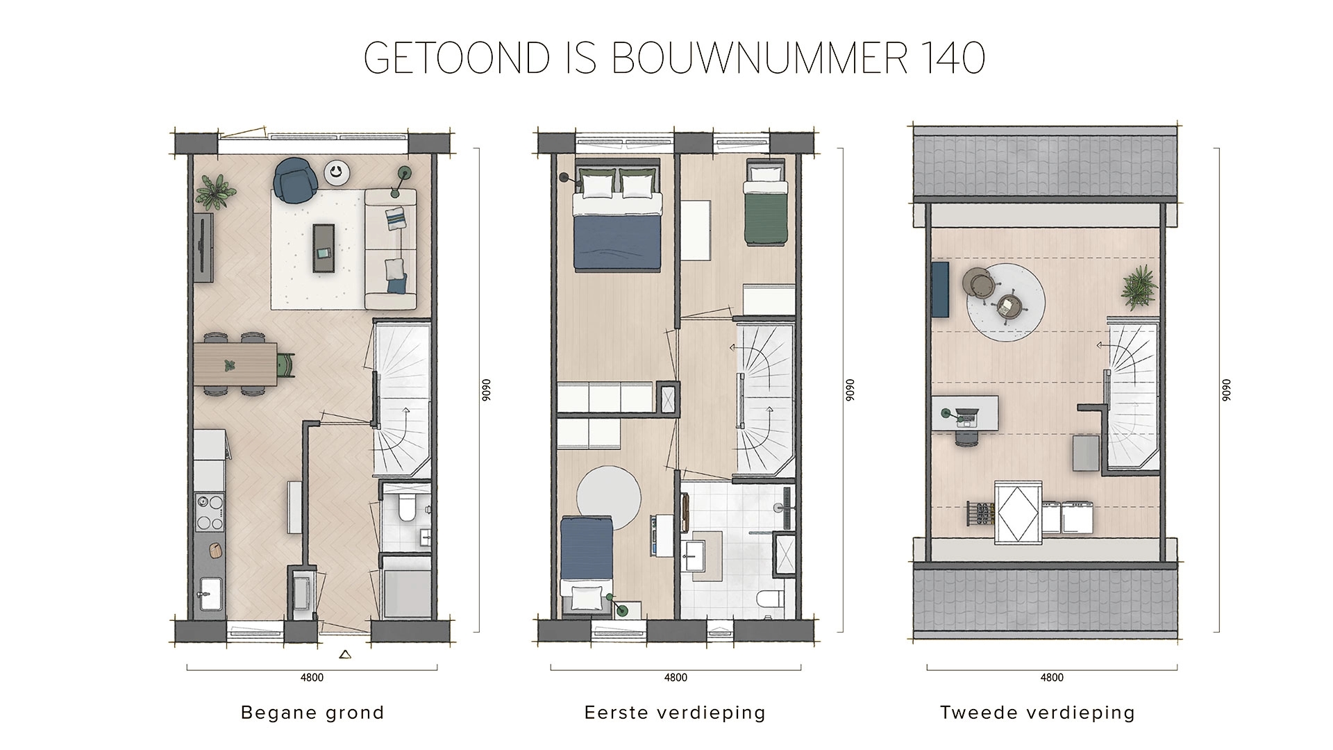 Lauwerserf Plattegrond bouwnummer 140