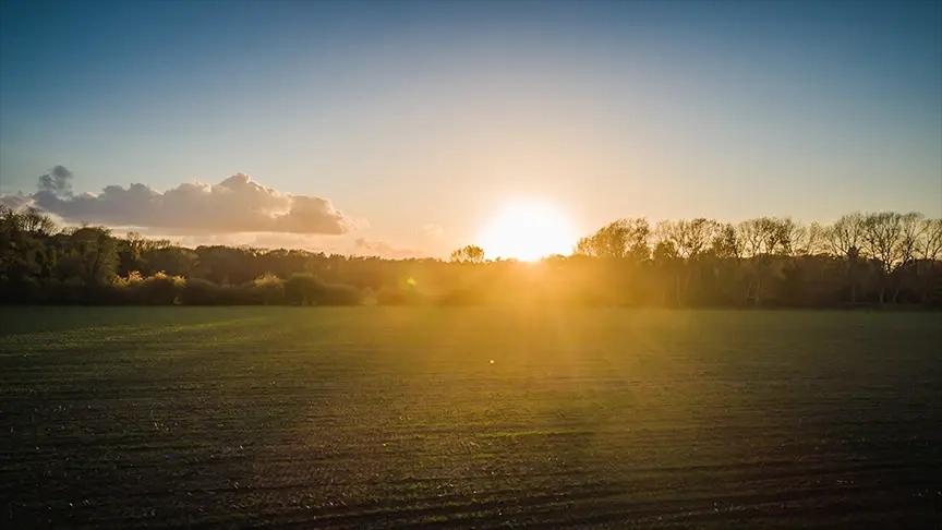 Buitenplaats Kraaijenberg met zon