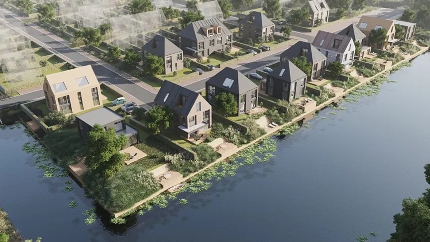 Fortenkavels aan het water