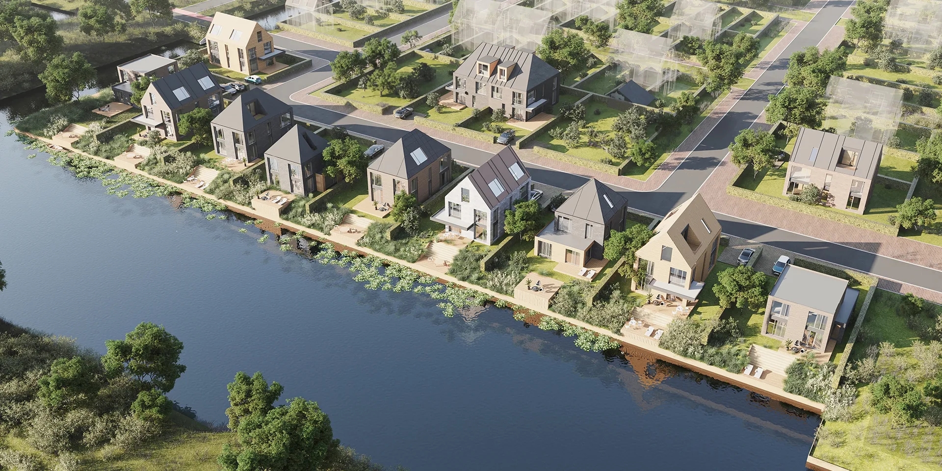 Fortenkavels aan het water