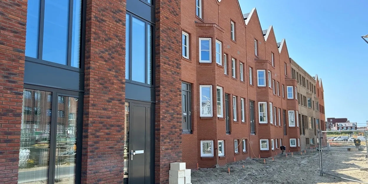 Nieuwbouwwoningen die bijna afgerond zijn