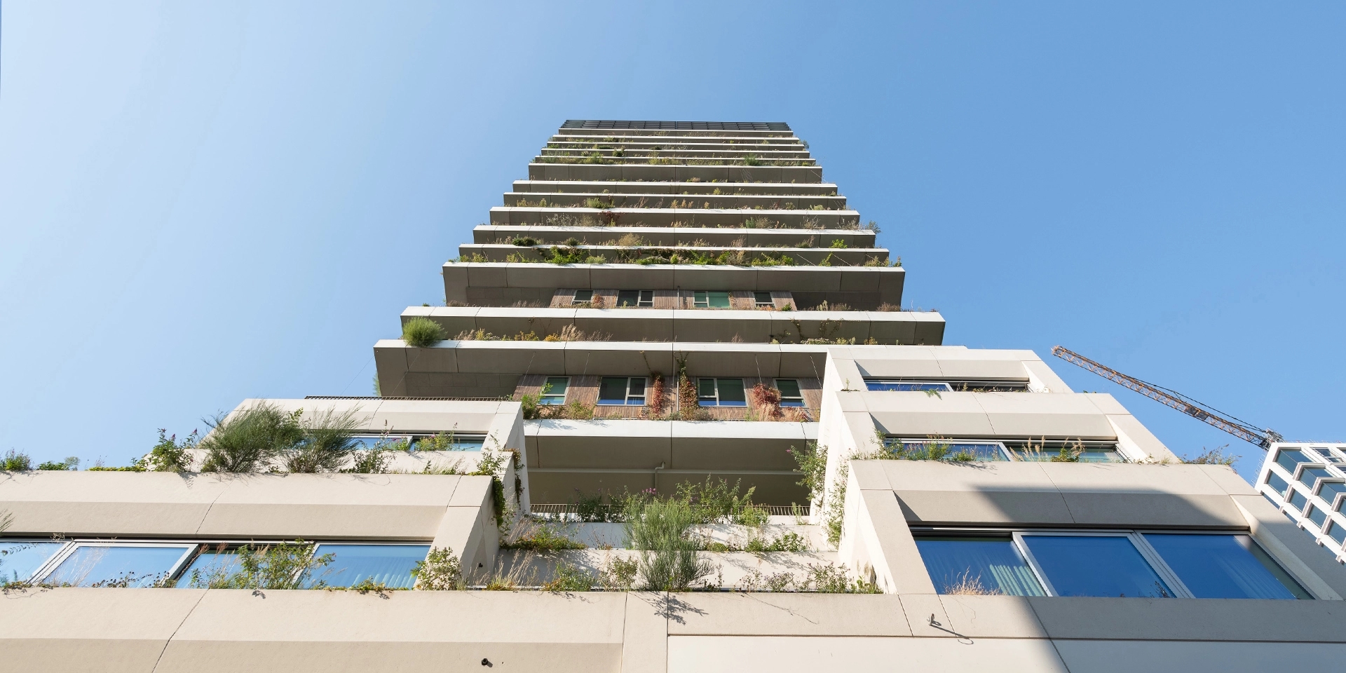 Amsterdam Vertical vanaf onderaf naar boven gezien