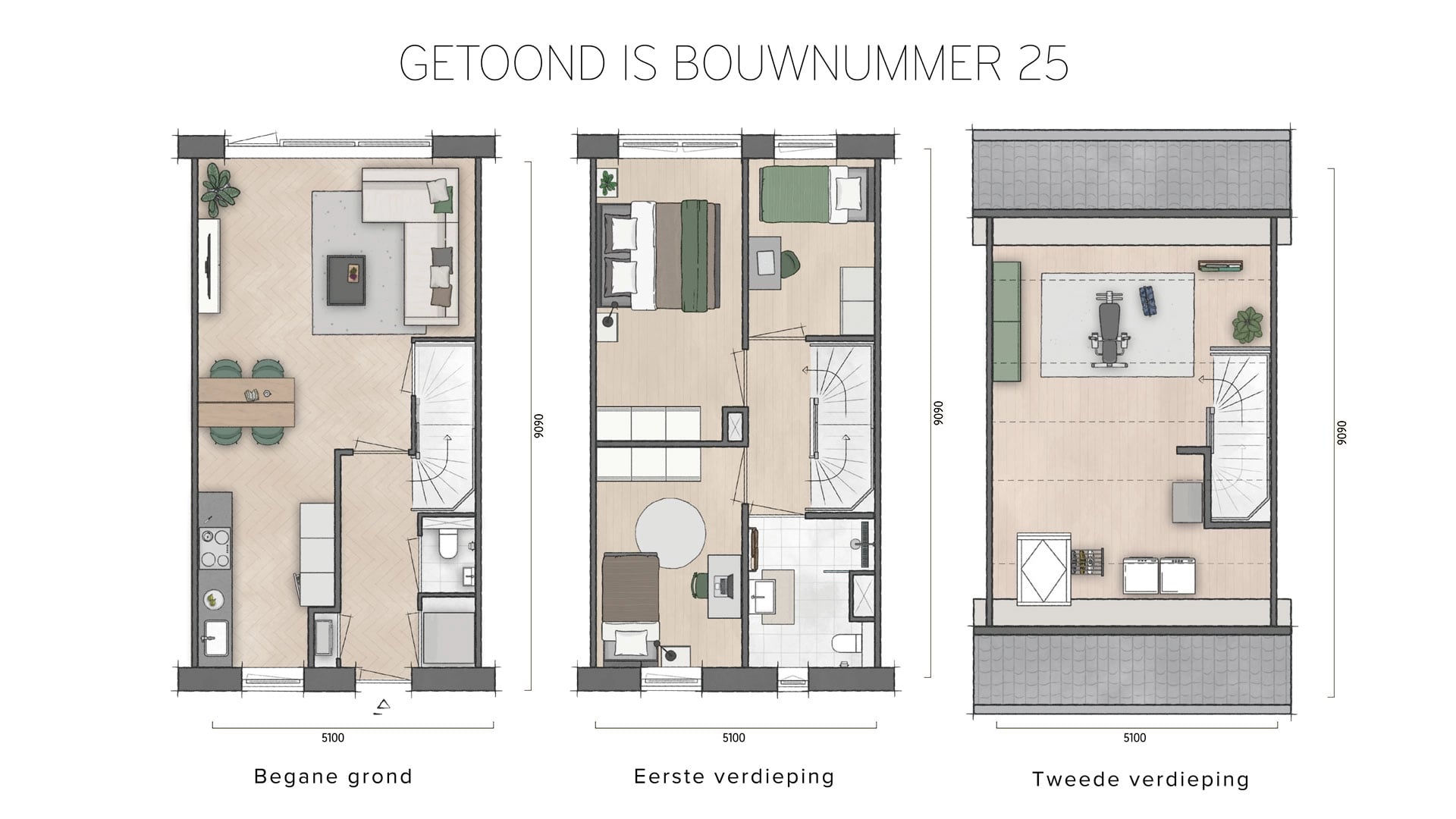 Lauwerserf - fase 2 plattegrond bouwnummer 25